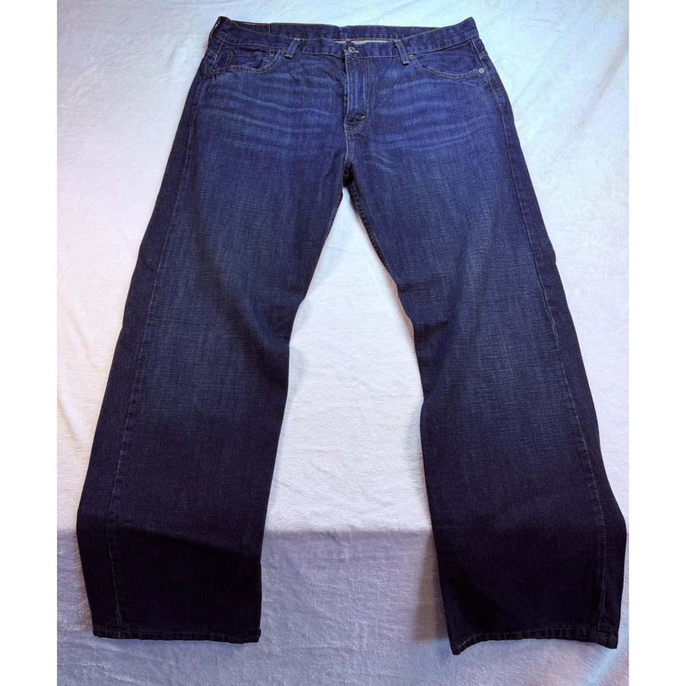 Levi's 569 Loose Straight Leg Men's Jeans Dark Wash Blue Denim 36x32 Fits 38x31